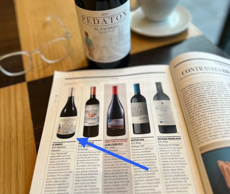 Un reconocimiento de altura: El vino Pedatón brilla en Forbes